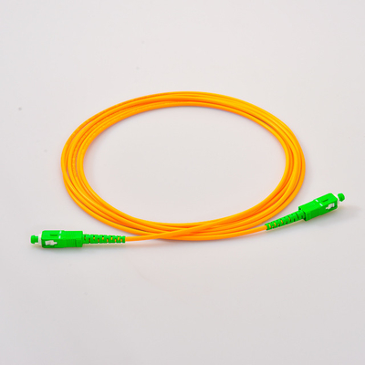 Ftth 9/125um gelbe Jacken-Faser-Optikverbindungskabel-Singlemode Simplexbetrieb PVCs Lszh