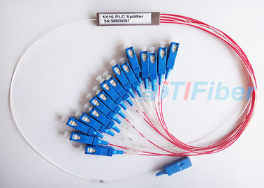 Stahlart Minifaser Optik-PLC-Teiler des rohr-1X16 mit Sc-/APC-Verbindungsstück