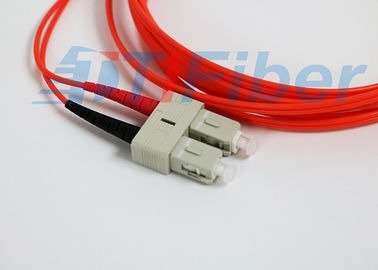 Sc/UPC zu LC-/UPC-Duplexfaser Optikverbindungskabelmodus, der mit G657A-Kabel bedingt