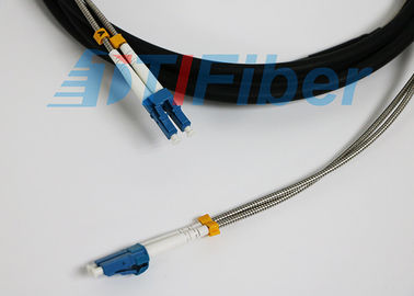 Singlemode Duplex-Faser-Optikverbindungskabel mit Rüstungs-Kabel LC/UPC zu LC/zu UPC