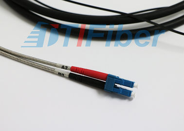 Singlemode Duplex-Faser-Optikverbindungskabel mit Rüstungs-Kabel LC/UPC zu LC/zu UPC