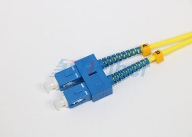 Monomode--Duplexfaser-Optikverbindungskabel mit Verbindungsstücken FC/PC zu Sc/zum PC
