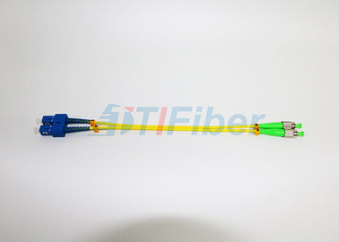 Monomode--Duplexfaser-Optikverbindungskabel mit Verbindungsstücken FC/PC zu Sc/zum PC