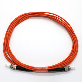 Orange Farbpullover des ODM-Verbindungsstück-Faser-Optikverbindungskabel-Monomode--ST-ST SX DX