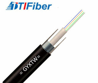 Loses Rohr Zentrale zusammengerolltes optisches Fibra des GYXTW-Einmodenfaser-optischen Kabels