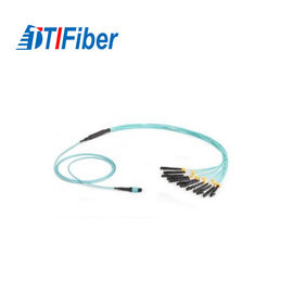10 fiberoptischer Flecken führt des Gigabit-50/125 in mehreren Betriebsarten OM4 Kern-Pullover-Schnur der Frau-8