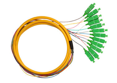 Sc UPC APC gelber/orange Monomode--Zopf des Bündel-Zopf-aus optischen Fasern,