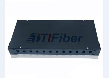 Optik-12 Hafen-Gestell-Berg-Schalttafel der Faser-1U für Sc-Simplexbetrieb-Adapter