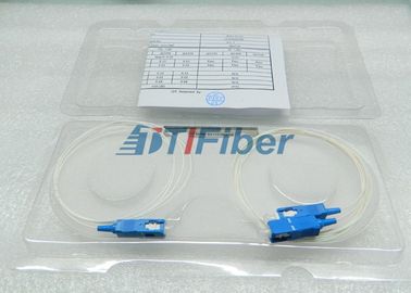 Mini Teiler FTTH-Lösungs-1x2 aus optischen Fasern mit 0.9mm Faser und SC-/APCverbindungsstück