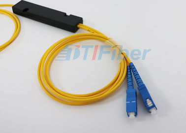 Gelbes SC/APC 1 x Optikteiler der Faser-2 mit 3.0mm G657A LWL - Kabel
