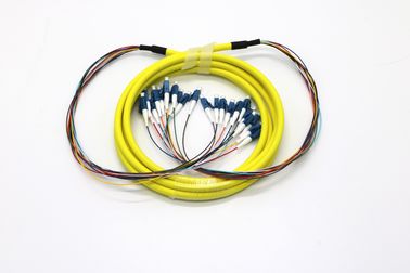 24 Kern-multi Faser brechen Streifen des Kabel-LC/UPC-LC/UPC auf 0.9mm festem Puffer aus