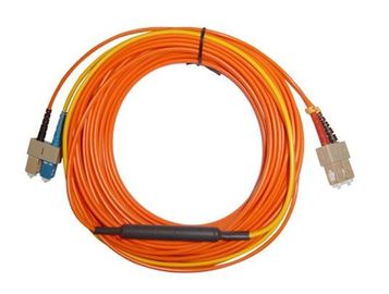 Sc APC - Netz-Verbindungskabel Sc APC aus optischen Fasern, orange weißes Schwarzes