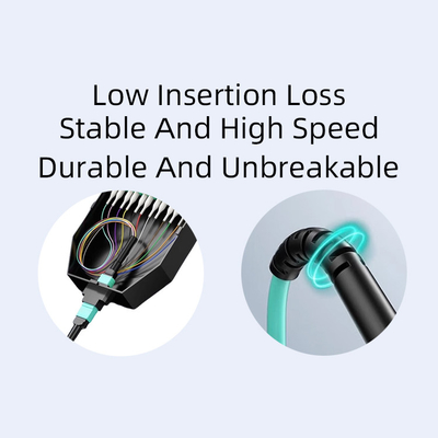 MPO OM3 OM4 PVC LSZH Glasfaser-Pflasterkabel