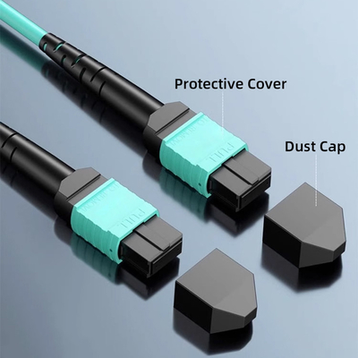 MPO OM3 OM4 PVC LSZH Glasfaser-Pflasterkabel