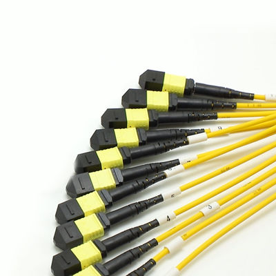 Niedrigverlust MPO Fanout Kabel Großmenge Kern 1M 144F SMG657A1 MPO APC zu MPO APC Breakout Fiber Optic Patch Cord