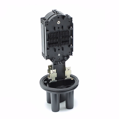 Kuppel-Faser-Optik-Box 12 Kern 24 Kern 36 Kern 1 Eingang 2 Ausgang ABS Schwarz Mini-Fiber Splice Schließung