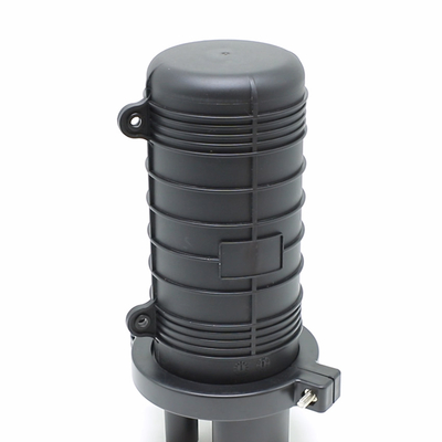 Kuppel-Faser-Optik-Box 12 Kern 24 Kern 36 Kern 1 Eingang 2 Ausgang ABS Schwarz Mini-Fiber Splice Schließung