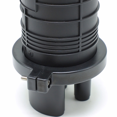 Kuppel-Faser-Optik-Box 12 Kern 24 Kern 36 Kern 1 Eingang 2 Ausgang ABS Schwarz Mini-Fiber Splice Schließung