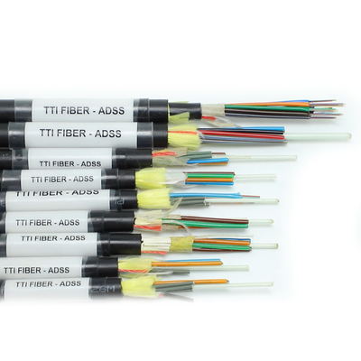 FTTH FTTX Outdoor ADSS Einzelschicht Doppelschicht Spannweite 8F 12F 24F 48F Glasfaserkabel