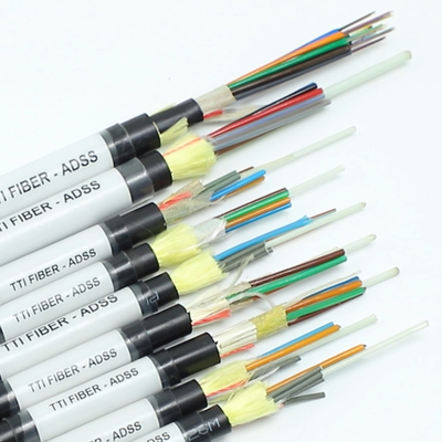 FTTH FTTX Outdoor ADSS Einzelschicht Doppelschicht Spannweite 8F 12F 24F 48F Glasfaserkabel