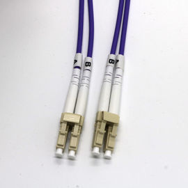 Duplexoptikverbindungskabel der faser-OM4 in mehreren Betriebsarten LC/UPC, der Jacke PVCs LSZH poliert