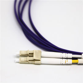Duplexfaser-Optikverbindungskabel Soems OM4 in mehreren Betriebsarten mit LC-/UPC-Verbindungsstück