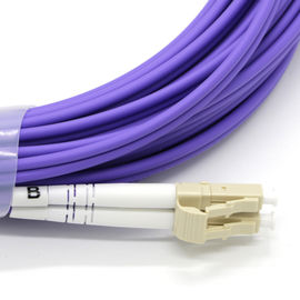 Optiknetz-Kabel der Multimodefaser-OM5, 50/125 purpurrote Faser-Flecken-Duplexführungen
