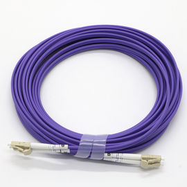 Optiknetz-Kabel der Multimodefaser-OM5, 50/125 purpurrote Faser-Flecken-Duplexführungen