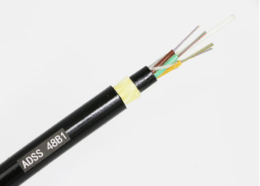 Faser-Optik-Ethernet-Kabel-im Freien ADSS nicht gepanzertes in mehreren Betriebsarten mit einzelner Hülle