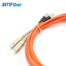 Pullover-Faser-Optikverbindungskabel-Kabel-Duplex im Freien FC - Sc-Verbindungsstück Customsized-Länge