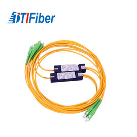 Breite funktionierende Wellenlänge FTTH PLC-Faser-Optikteiler ABS-kastenähnliche niedrige PDL