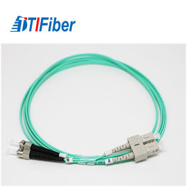 SC-FC LSZH 2.0m Faser-Optikflecken-Kabel, Faser-Optiknetz-Kabel mit Aqua