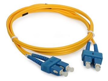 Optisches Verbindungskabel der Telekommunikation Sc-Duplexfaser mit UPC/APC Polnisch