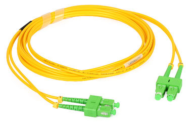Optisches Verbindungskabel der Telekommunikation Sc-Duplexfaser mit UPC/APC Polnisch