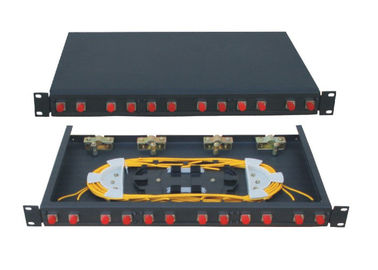 Kaltgewalztes Stahlblech reparierte Art Beendigungskasten aus optischen Fasern mit Struktur des Standards 1U/2U/3U/4U