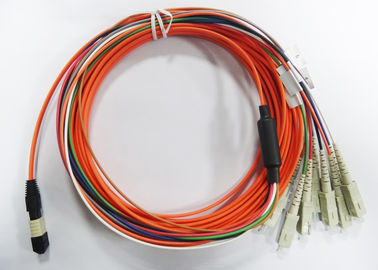 Optikflecken flacher/runder MPO-/MTP-Faser verkabelt für LWL - Kabel des Band-12core