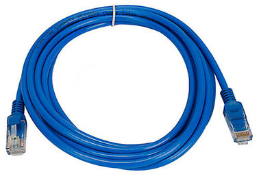 Inneninstallation Cat5e UTP 26AWG Netz-Verbindungskabel mit PVC-Jacke, blau