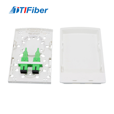 2 Adapter Mini Fiber Rosette Box For FTTH der Hafen-SC/APC