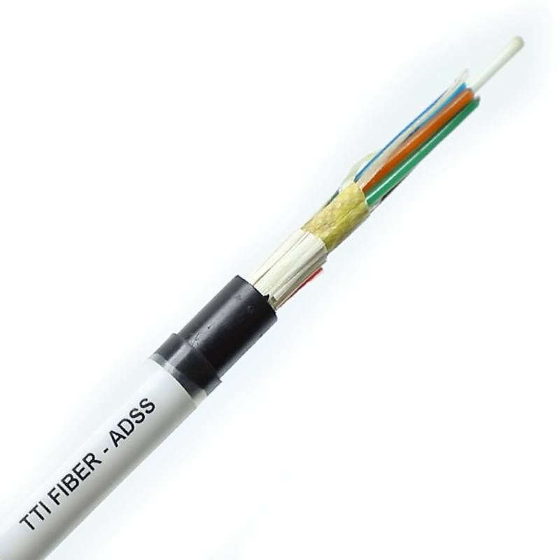 FTTH FTTX Outdoor ADSS Einzelschicht Doppelschicht Spannweite 8F 12F 24F 48F Glasfaserkabel
