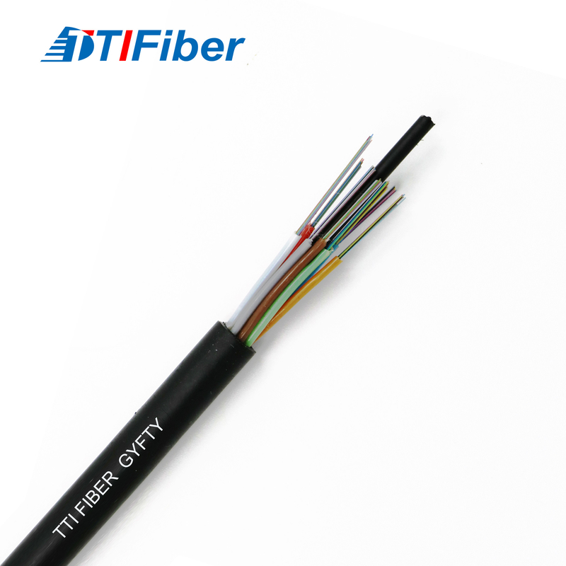 GYFTY im Freien 12 24 48 96 Faser-Lichtleiterkabel des Kern-G652D mit FRP-Stärke-Mitglied
